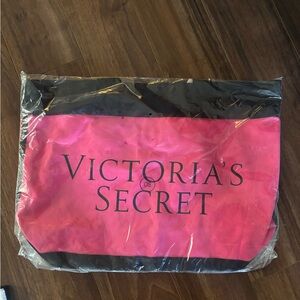 Victoria's Secret Vibrant Pink and Black Tote